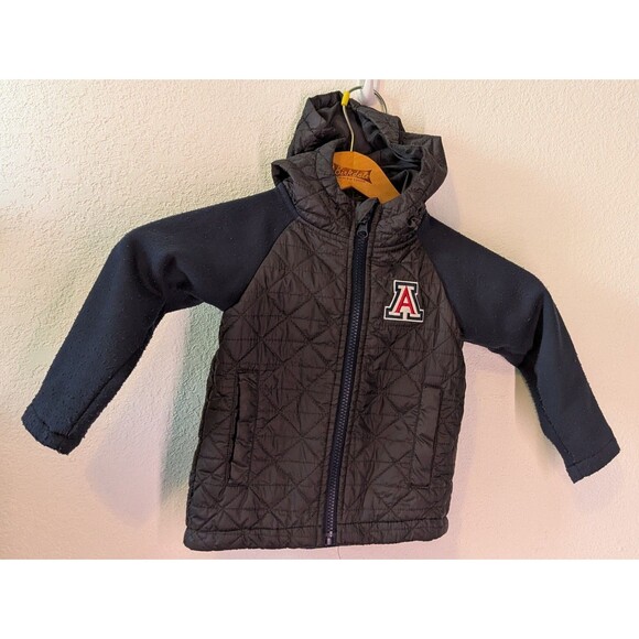 Arizona Wildcats Hooded Puffer Jacket Kids Size 2T Colosseum UofA (180m) - Picture 1 of 3